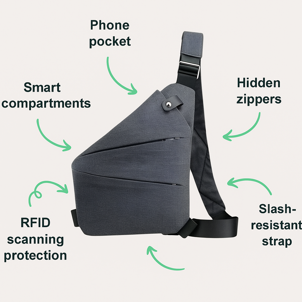 Anti Theft Travel Bag