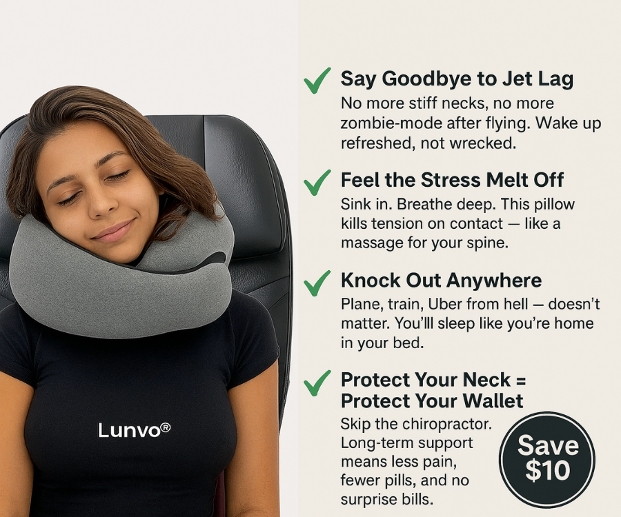 Lunvo® Travel Pillow